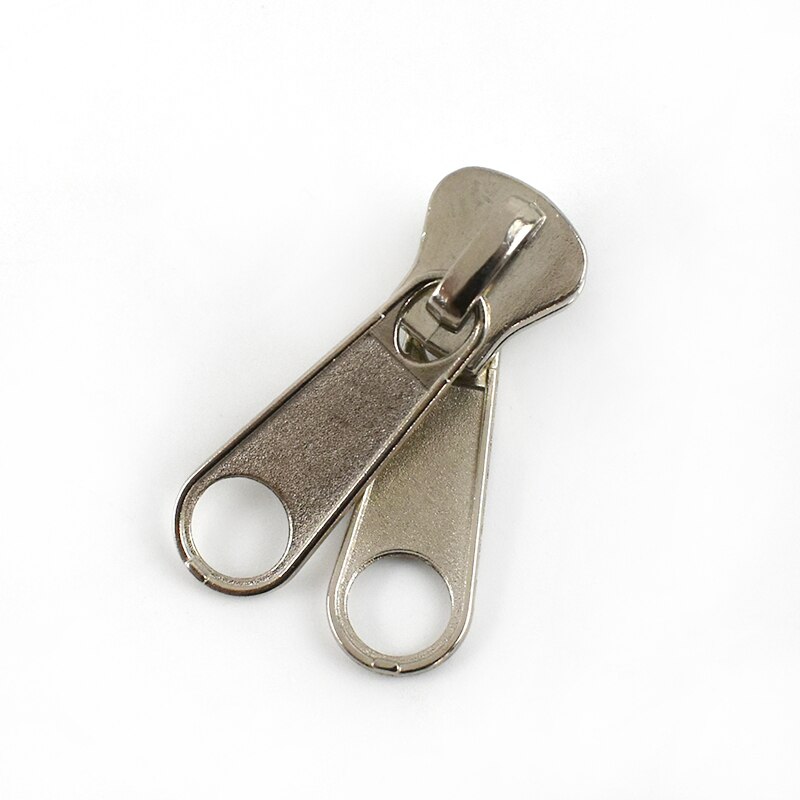 Meetee 5Pcs 10# Double Sided for Resin Zippers Head Zipper Slider Clothes Sewing Zips Puller Replaceable Accessories Repair Zip: 6