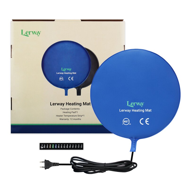 Inkbird Homebrew Waterdichte Gisting Verwarming Pad 25W Warm Hydrocultuur Verwarmde Mat 220V Voor Brouwen Zaailing Planten Ontkiemen: Blue