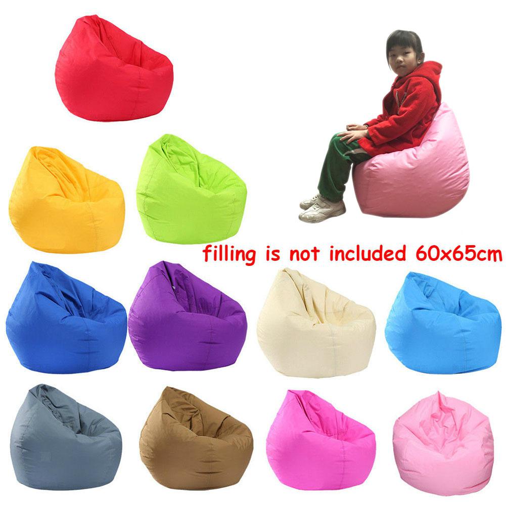 Stockage d'animal en peluche imperméable à l'eau chaude/sac de haricot de jouet couverture de chaise d'oxford de couleur unie grand pouf sans Sofa de chaise de remplissage