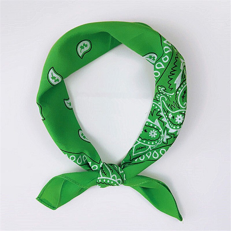 Hip Hop Katoen Multifunctionele Bandana Vierkante Sjaal Veelkleurig Geruit Bedrukt Hoofdband Wrap Zakdoek Voor Vrouwen Mannen Rood