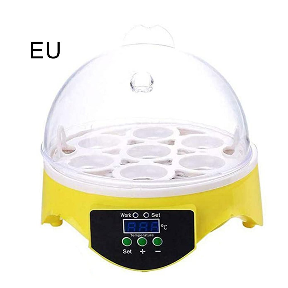 7 Eggs Incubator Bird Egg Incubator Semi-automatic Miniature Egg Incubator Pigeon Household Incubators