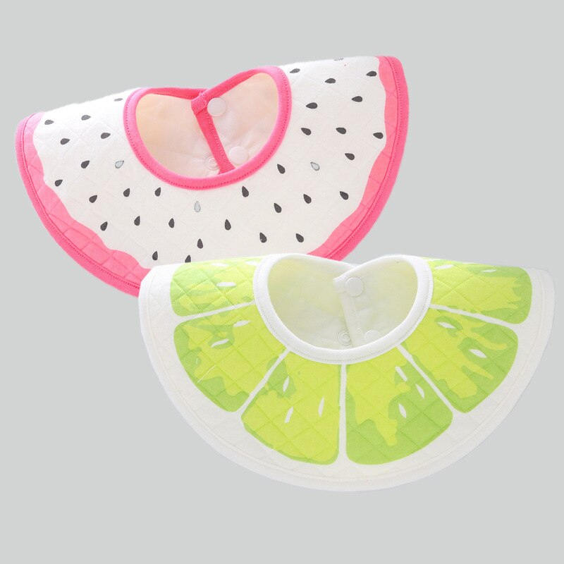 2pc/ lot baby vanntette smekker bomullstrykk tøysmekker spytt håndkle klær bandana smekker gutter jenter