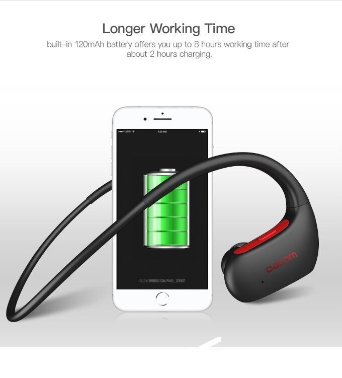 Wasserdicht Bluetooth Kopfhörer DACOM L05 IPX7 Sweatproof Drahtlose Kopfhörer Stereo Sport Ohrhörer Bluetooth Kopfhörer Headset
