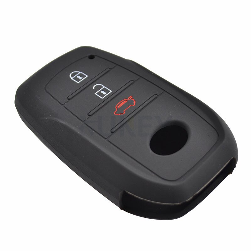 AX Silicone Remote Key Case Fob Shell Cover For Toyota Hilux Fortuner Land Cruiser Camry Skin Holder 3 Button