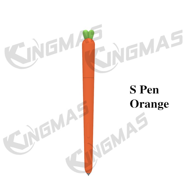 Voor Samsung Galaxy Tab S Pen S6 Lite S7 S7 + Anti-Val Beschermhoes: Orange (S Pen)