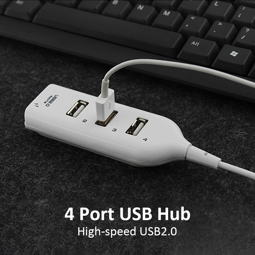 Usb Hub 2.0 4 Port Met Kabel High Speed 4-Port Spl... – Grandado