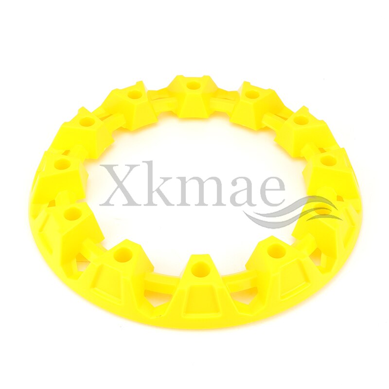 2Pcs 7-inch ATV Wheel Trim Hub Protection Decor Rim Cap Universal Vehicle All Terrain wheel Plastic Cover fit to 7 inch tires