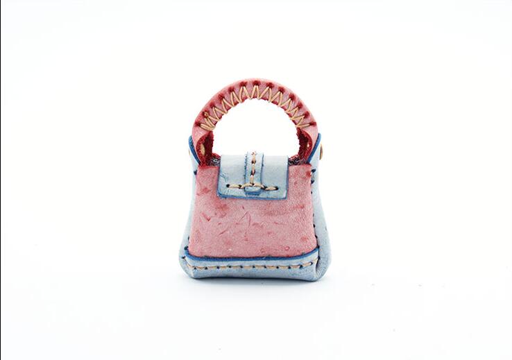 DIY leather craft Mini bag Small Shoulder bag Pendant sewing pattern pvc template