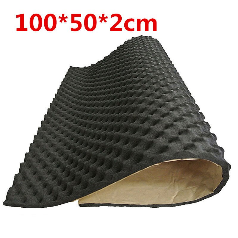 20mm bil lyddæmper støjisolering akustisk dæmpende skummåtte 100cm x50cm
