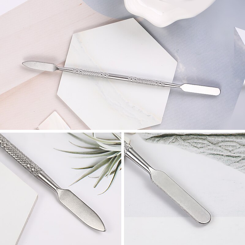 1PC Nail Tools Dual Ended Nail Pusher Remover Acrylic UV Gel Extension Builder Pen UV Gel Remover Spatula Stick Manicure Tool