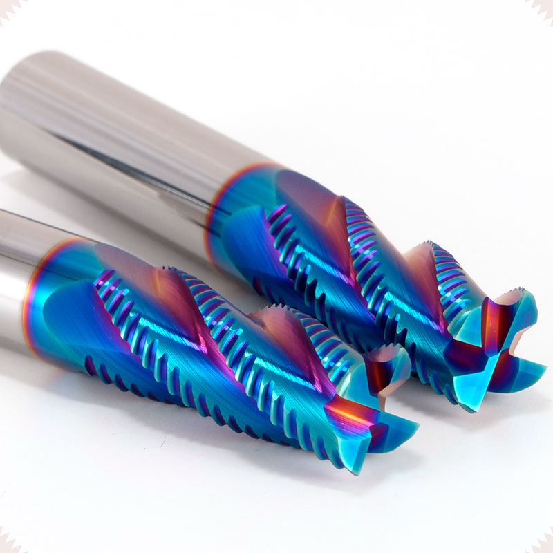 HRC65 Rough Skin Tungsten Steel Milling Cutter 3MM To 20MM CNC Milling Cutter Special Milling Cutter For Steel Roughing