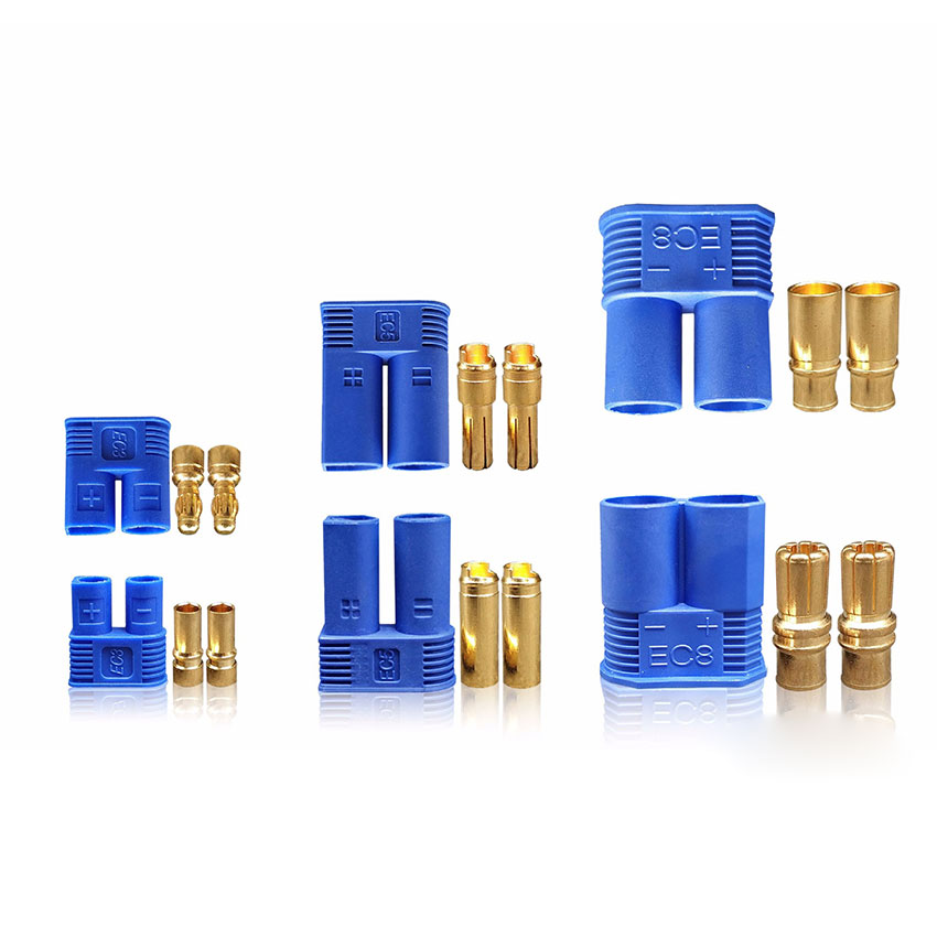 Ec2 Ec5 Ec3 Ec8 Bananenstekker Batterij Motor Mannelijke Vrouwelijke Hoge Stroom Plug Connector Voor Rc Model Vliegtuig Helikopter Auto