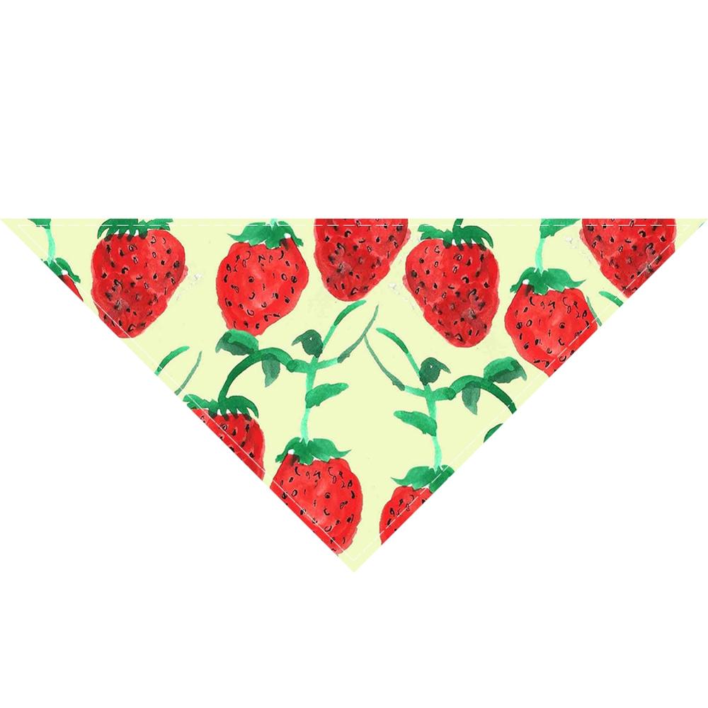 Zomer Pet Kat Hond Bandana Kraag Verstelbare Halsdoek Driehoek Sjaal Tropische Fruit Patroon Speeksel Handdoek Dierbenodigdheden: Style 1 / M