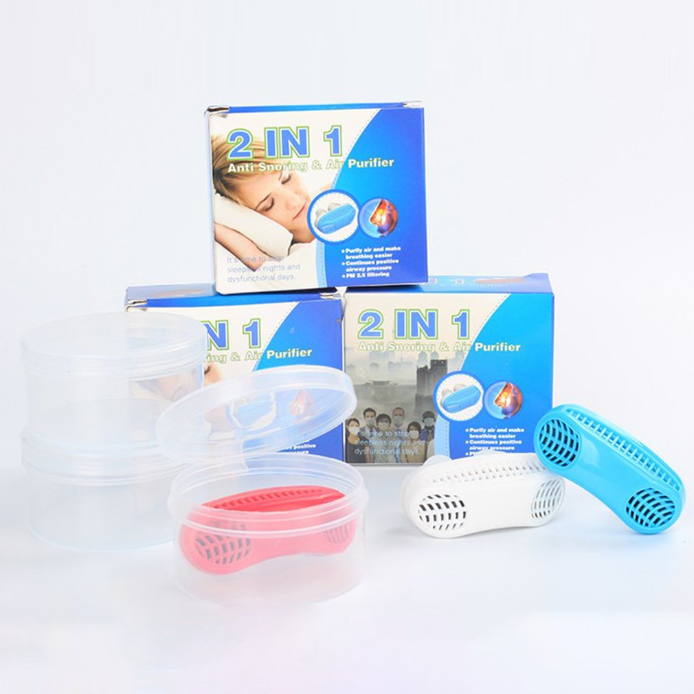 Aération Micro ronflement dispositif Anti ronflement purificateur outil pince-nez apnée arrêter ronflement aide bouchon