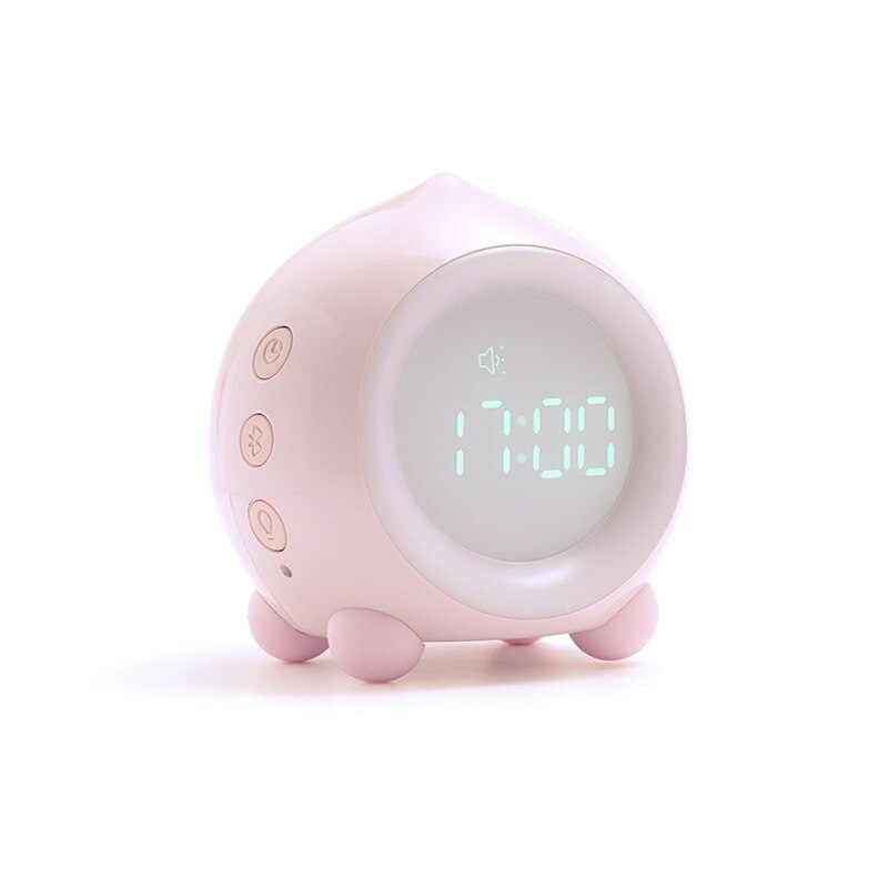 Leuke Water Kinderen Led Digitale Wekker Intelligente Voice-Activated Lichtgevende Wekker Speaker Mini Digitale Klok: 02