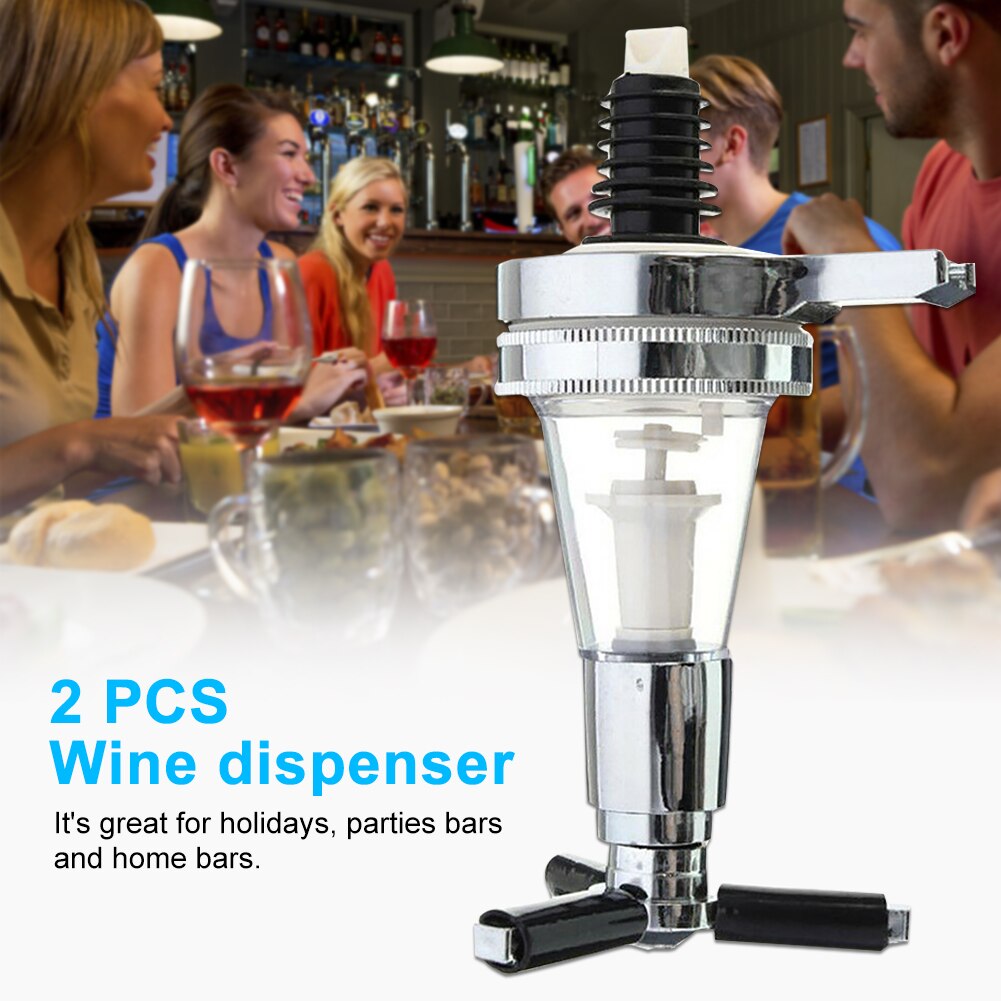 2pcs Alcohol Dispenser Cocktail Beer Party ABS Portable Home Bar Bottle Liquor Holder Wall Rotated Mounted Refillable Container