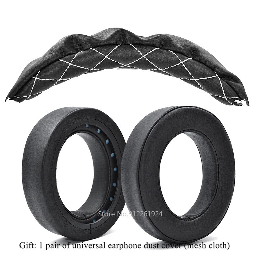 1 pieza de diadema para auriculares CORSAIR HS50 HS60 HS70, almohadillas para la cabeza, almohadillas para cojín: 1 set black leather