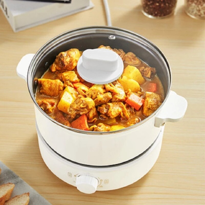 ElectricPot Cooker Multi-Function Mini Size Capacity 2.5L Electric Cook Machine Noodles Soup Kitchen Tool