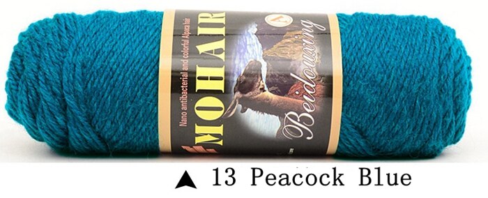 100g / ball mohair ull heklegarn for håndstrikking myk genser lue skjerf kashmirtråd laine a tricoter visan: 13