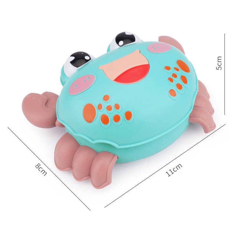 Bonitos juguetes clásicos de cuerda de plástico para gatear cangrejos, juguetes de cuerda para bebés, juguetes de agua para niños