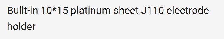JJ110 platinum electrode holder working electrode holder PTFE electrode holder good conductivity and corrosion resistance: Gold