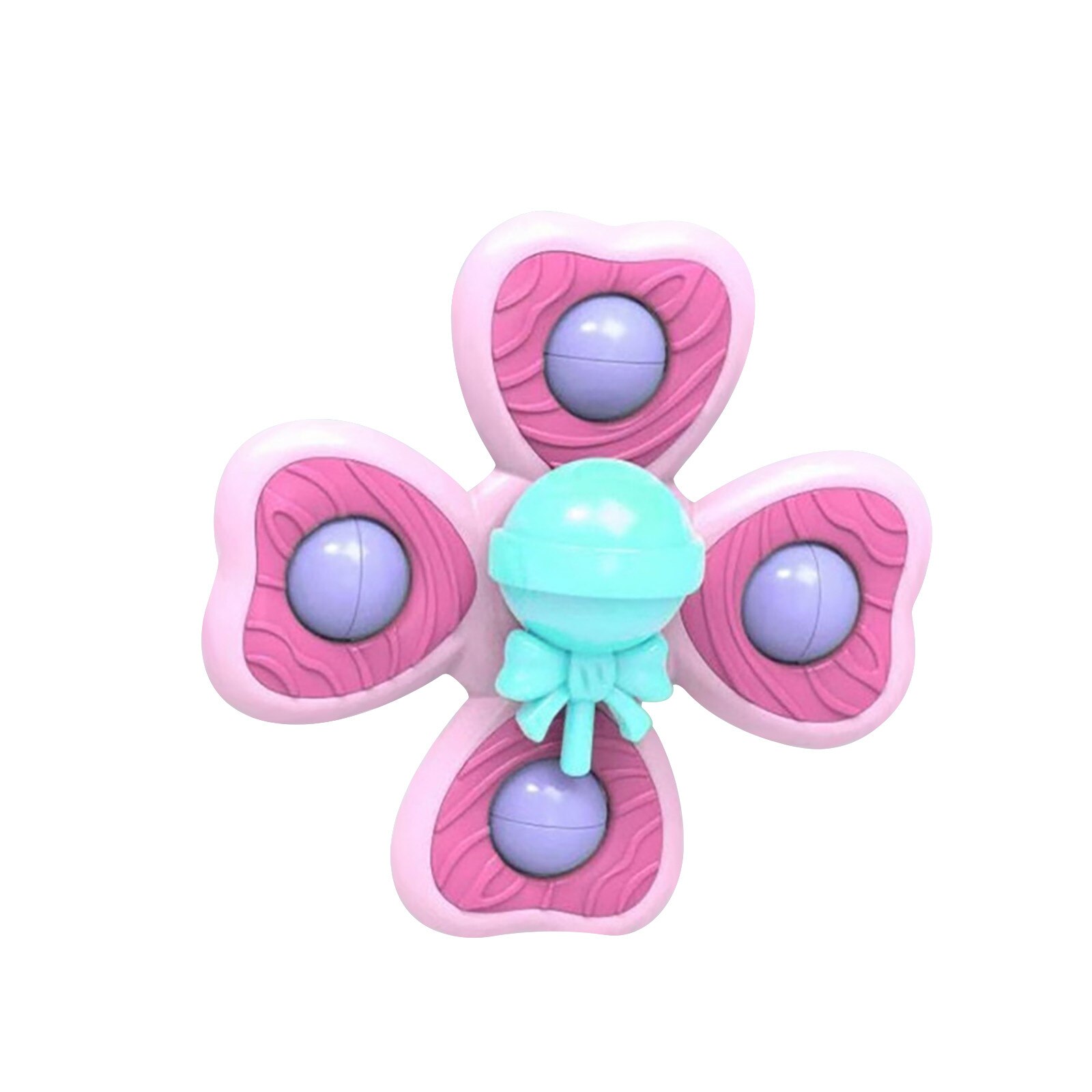 3Pcs Roterende Speelgoed Kinderen Decompressie Speelgoed Ijs Cartoon Roterende Zuig Speelgoed Zuignap Roterende