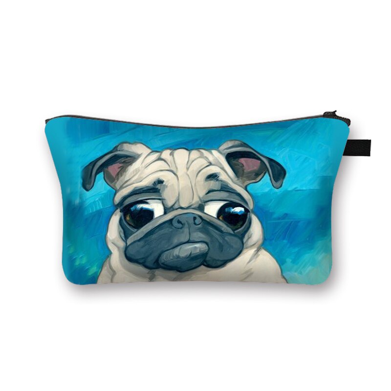 Uroczy pies z kreskówki kobieta kosmetyczka moda pani torebki na makijaż dziewczyna kosmetyczka lekka torba podróżna Organizer: shzb-dog02
