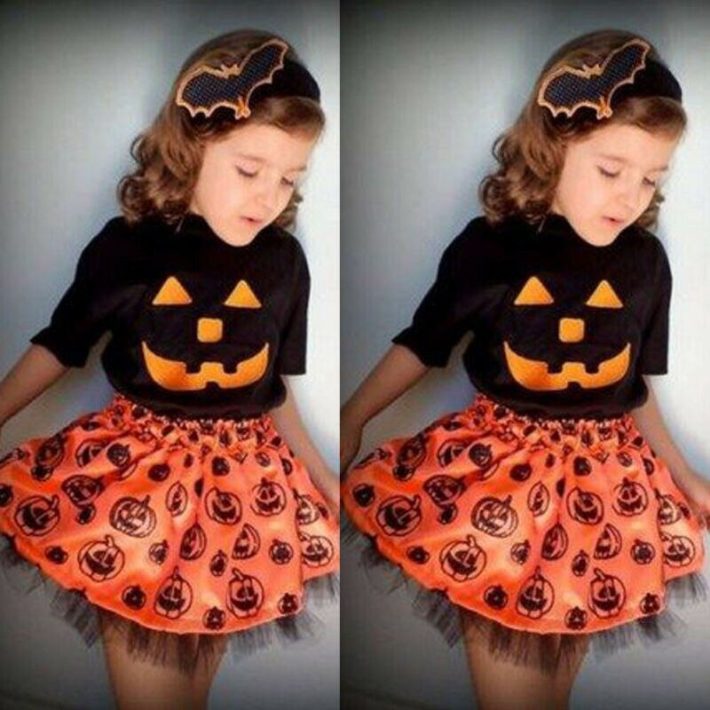 Baby Meisje Tops Rokken Jurk Set Outfits Peuter Fall Winter Halloween Kleding