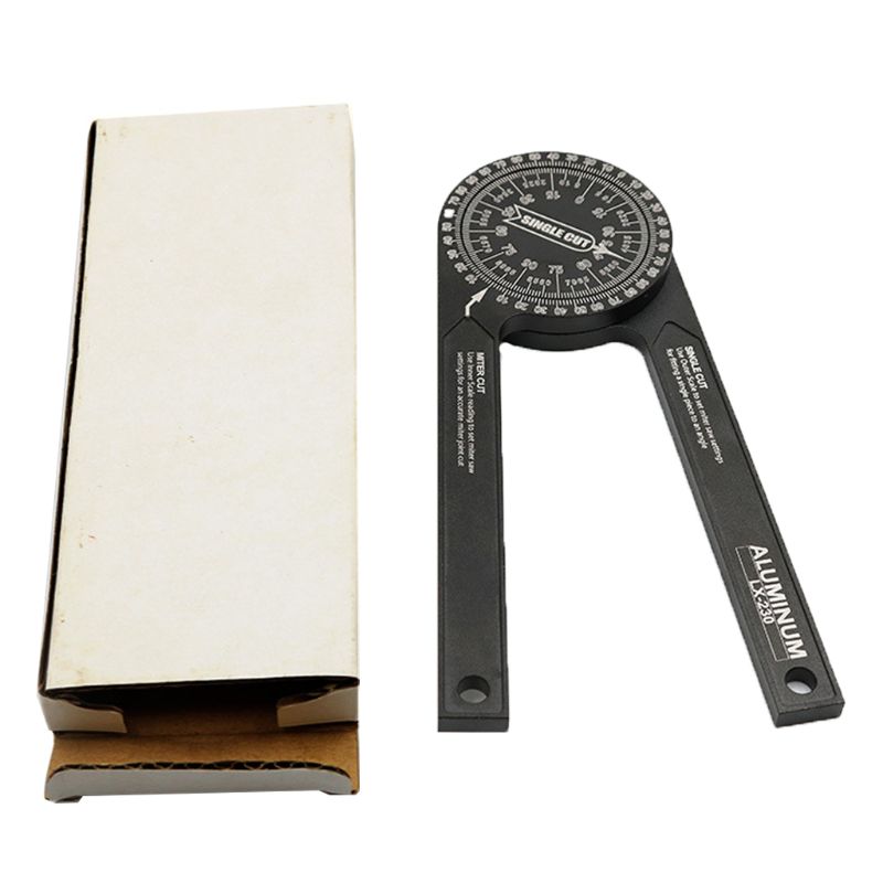 360 Degree Aluminum Miter Saw Protractor 7inch Rust Proof Angle Finder Precision 6XDD