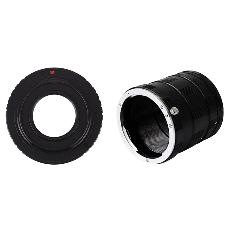 1 Pcs Camera C Mount Lens & 1 Pcs Macro Extension Adapter Tube Ring for Fujifilm Finepix X-Pro1 E1 Fx