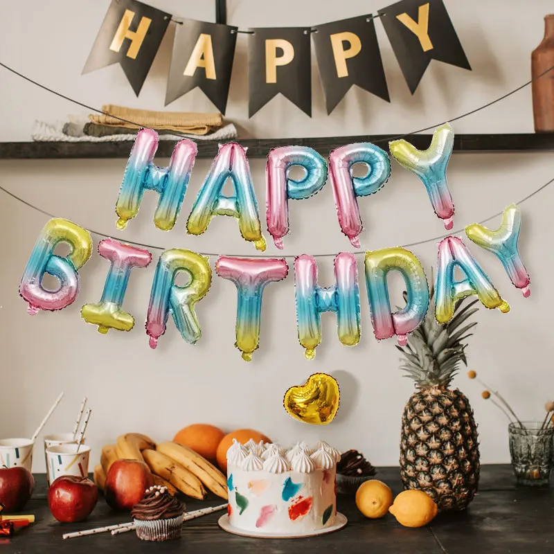 Balloner festartikler fødselsdagsdekoration tillykke med jubilæet babyshower pige dreng kønsafsløring børns blå folieballon