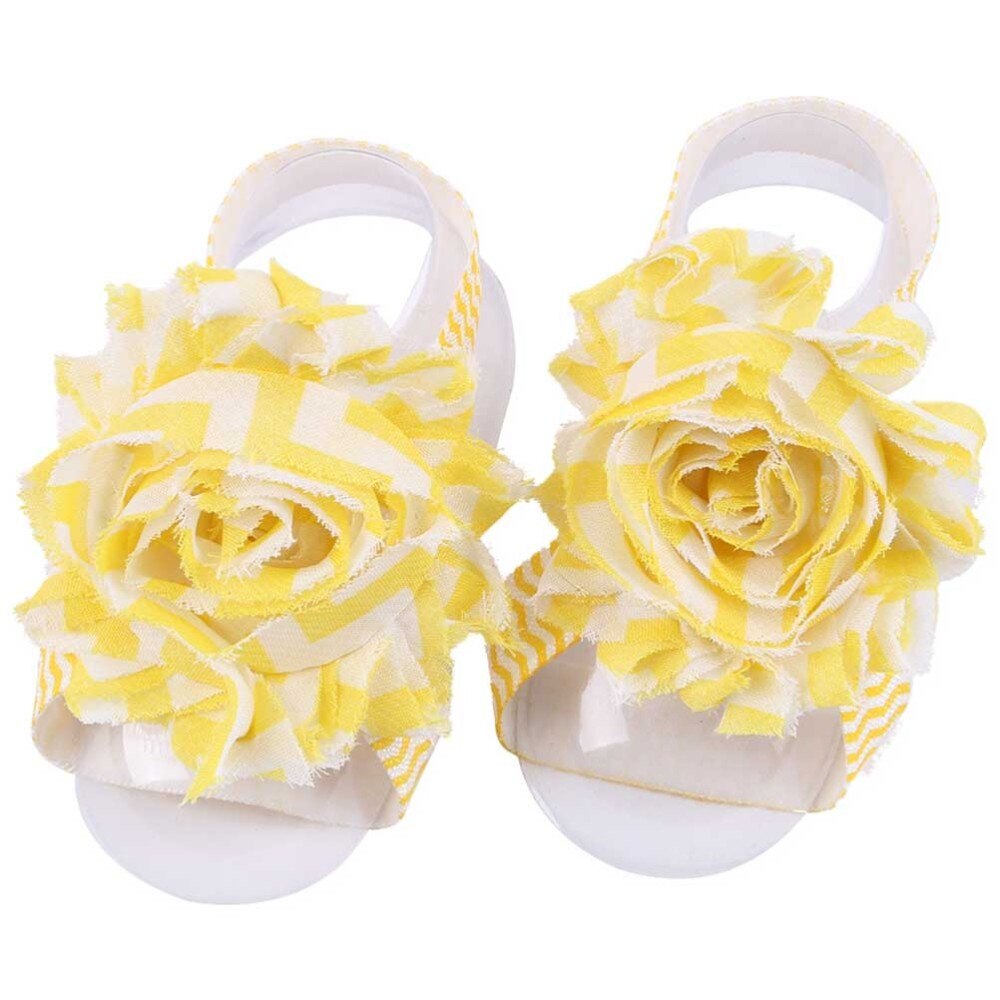 5 Pairs Barefoot Sandals Lovely Sandal Sandals Beautiful Flower Kids Barefoot Flower for Infant Baby Kids
