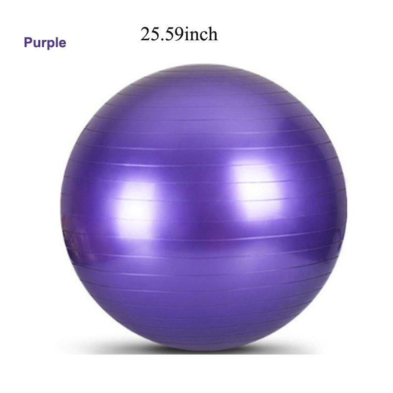 Sfera di Yoga di Sport di Fitness palle Equilibrio Pelota Pilates Esercizio Attrezzature Palestra Palla Nuovo Equilibrio Delle Donne Con Pompa 55 centimetri 65cm 75 centimetri: 25.59 inch-Purple