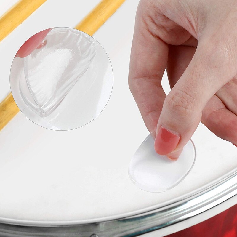 30 Piece Drum Shock Absorber Gel Pad Silicone Drum Dampening Gel Pad Soft Drum Shock Absorber for Drum Tone Control