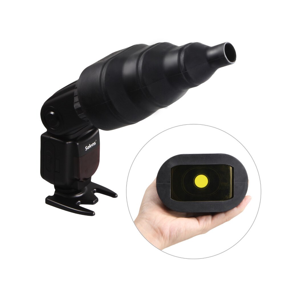 Juego de accesorios de Flash magnético Selens, filtros de 7 colores, rejillas panal, esféricas de rebote, empuñadura Snoot, modificador de iluminación para Speedlite