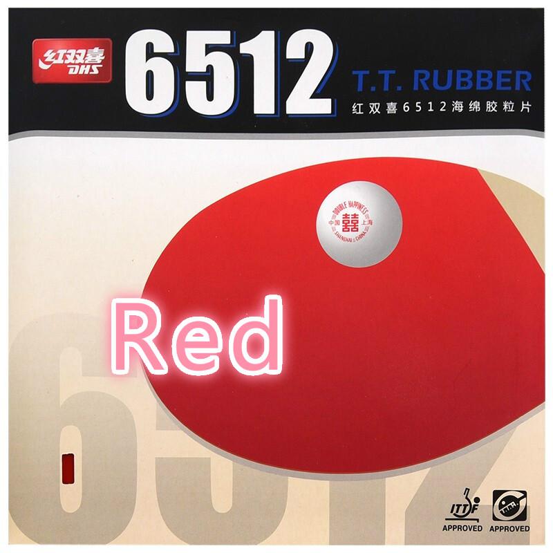 Original DHS Pro Edition Table Tennis Racket Rubber Pimples In 6512: red