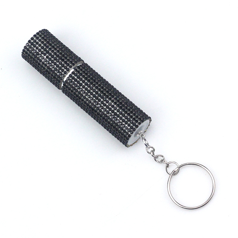 10Ml Diamant Parfum Fles Strass Lege Spuitfles Reizen Draagbare Pers Subbotteling Met Sleutelhangers Vrouwen Sieraden Cadeau: Rood
