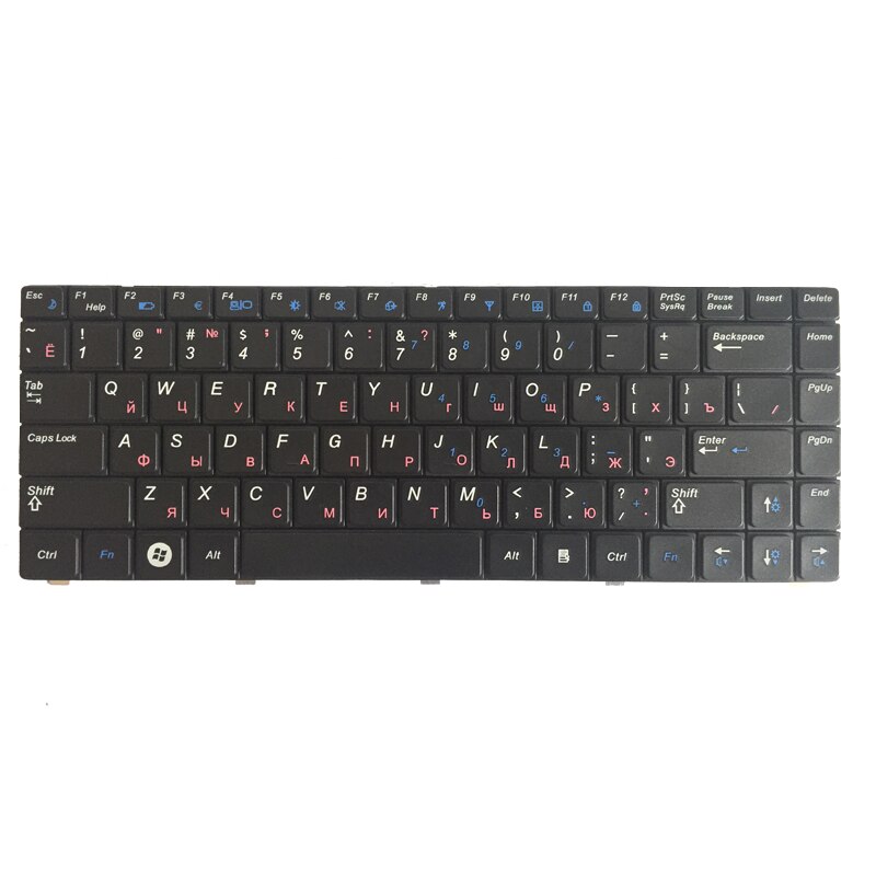 Novo russo/ru teclado de laptop para samsung r463, r464, r465, r470 pro, rv410, r425, r428, r430, r439, r440 r420 r418 preto