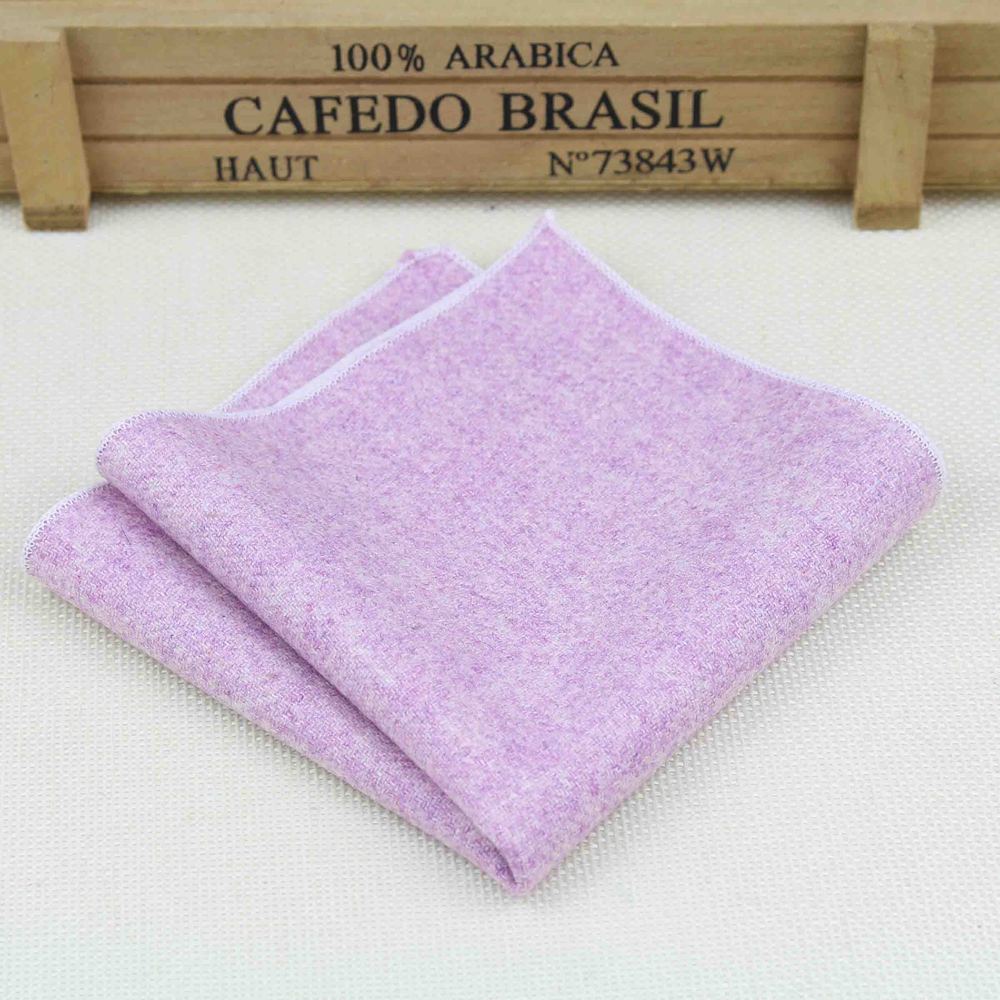 Hankerchief Scarves Vintage Wool Hankies Men's Pocket Square Handkerchiefs Striped Solid Cotton 23*23cm: 16