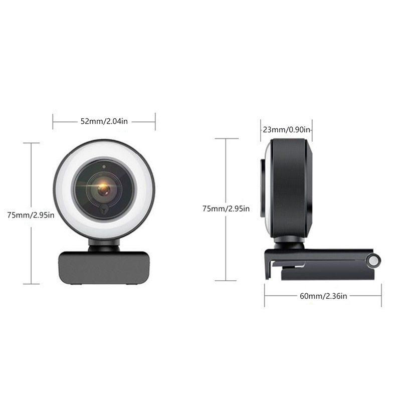 1080 P Konferenz autofokus PC Webcam Autofokus Ring Licht USB Netz Kamera Laptop Schreibtisch Für Büro Treffen Startseite Mic HD Netz Nocken