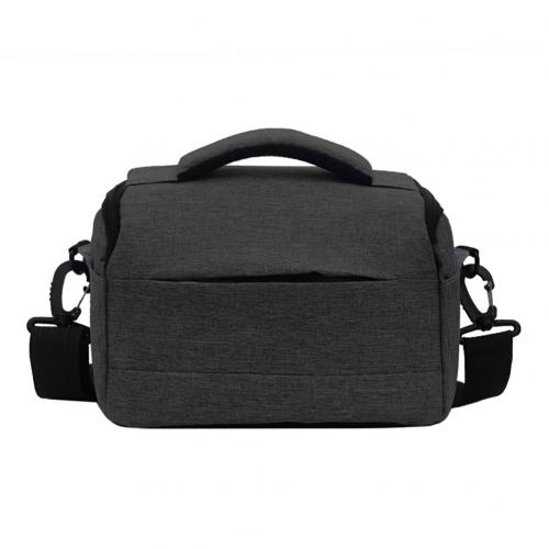 Portable Breathable Zipper DSLR Shoulder Camera Bag Outdoor Photography Pouch Camera Bags: black