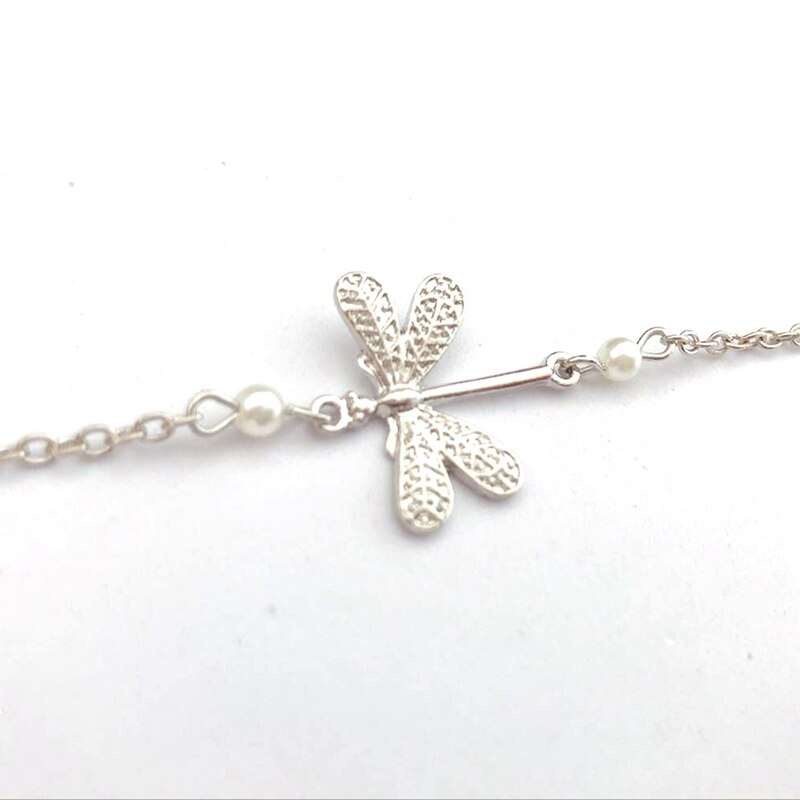 Barefoot Sandalen Enkelband Strand Dame Dragonfly Crystal Enkelbanden Voet Sieraden Op De Been Strand Vintage Enkelbanden