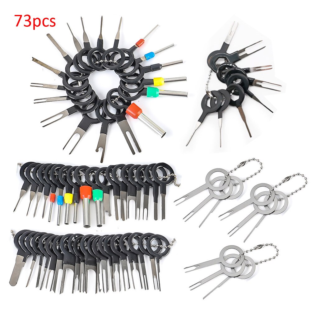 38/41/59/73/67/91/114pcs Terminal Removal Tool Car Electrical Wiring Crimp Connector Pin Needle Extractor Kit Repair Tools