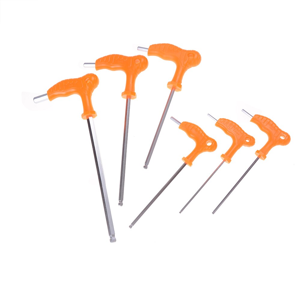 Poignée clé Allen en T 2.5/3/4/5MM, longue portée, poignée en T, tournevis hexagonal, clés Allen pour outils à main