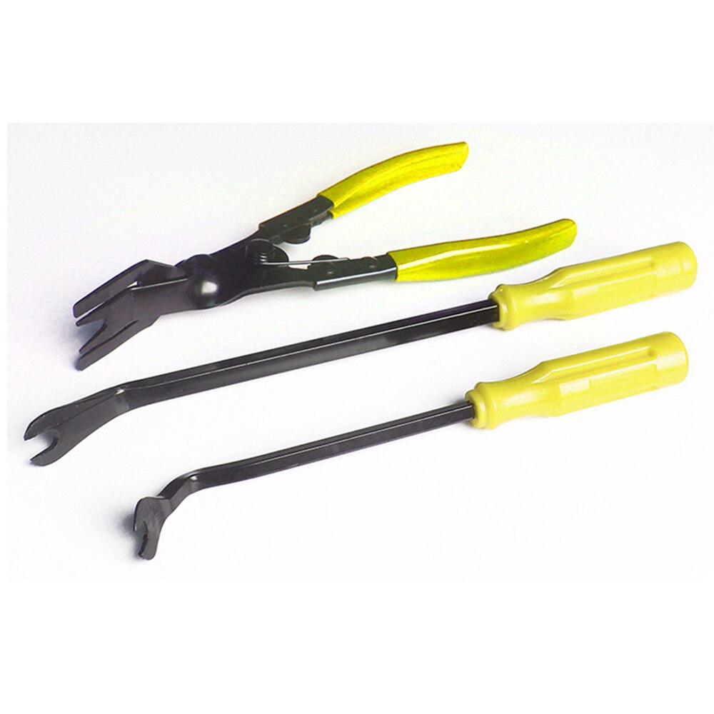 Car Headlight Removal Tool for Honda Toyota Hyundai VW BMW Kia Headlamp Repair Kit Clip Pliers Set Fastener Remover Trim Install: 3 Pcs Yellow Color
