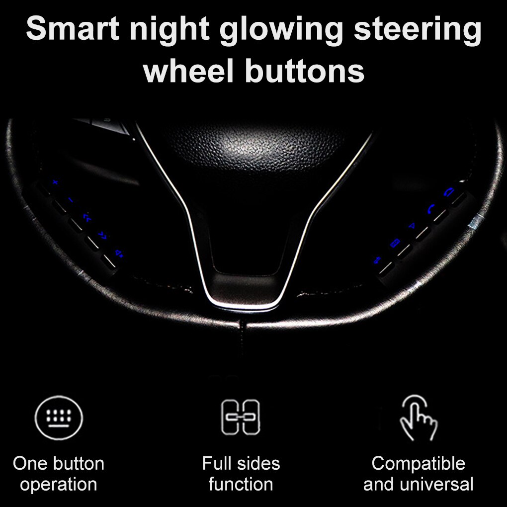 Reproductor de DVD con botones de Control remoto para volante de coche, dispositivo inalámbrico multifunción con GPS, Estilo Universal