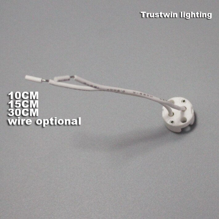 spot light spotlight with electrical wire cable base socket mr16 GU5.3 G5.3 lamp bulb light holder