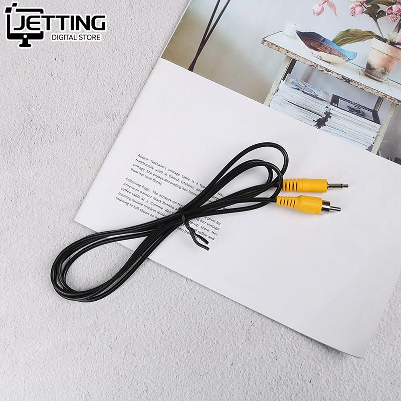 1pc 1.5M 3.5mm 1/8 "Mono męski wtyk na pojedynczy męski kabel przejściowy audio wideo RCA
