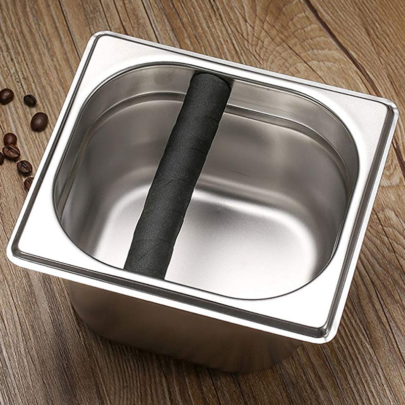 Koffie Klop Doos-Rvs Espresso Klop Box Container voor Koffie Grond