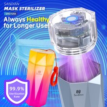 UVC + UVA Sterilisieren fallen Für Maske Schmuck Ohrring Ring Multifunktions kompakt Tragbare Wiederaufladbare Keimtötende Desinfektion